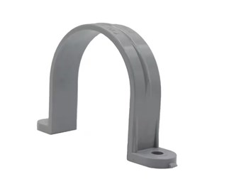 1 in. 2-Hole PVC Clamp / Strap, For use with Schedule 40 and 80, 5-Pack